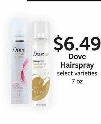 Fareway Dove hairspray offer