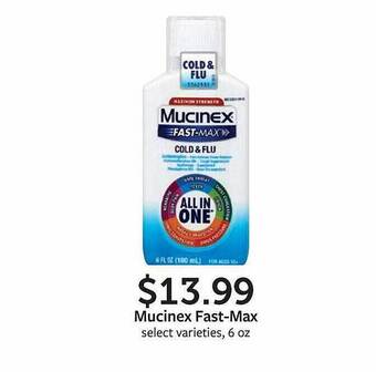 Fareway Mucinex fast-max offer