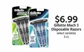 Fareway Gillette mach3 disposable razors offer