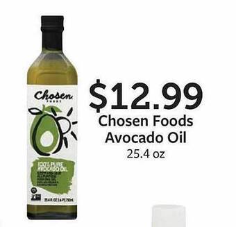 Fareway Chosen foods avocado oil offer