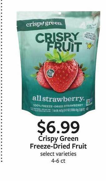 Fareway Crispy green freeze-dried fruit offer