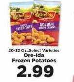 IGA Ore-ida frozen potatoes offer