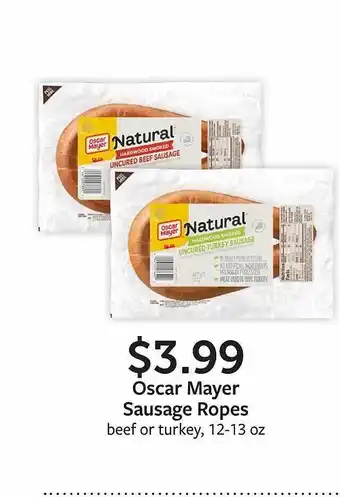 Fareway Oscar mayer sausage ropes offer