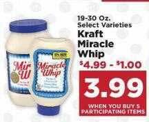 IGA Kraft miracle whip offer