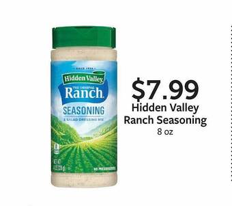 Fareway Hidden valley ranch seasoning offer