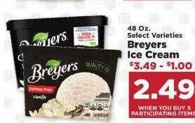 IGA Breyers ice cream offer