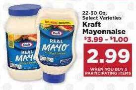 IGA Kraft mayonnaise offer