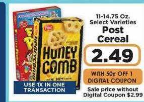IGA Post cereal offer