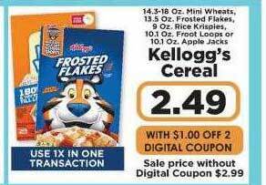 IGA Kellogg's cereal offer