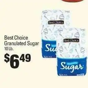 IGA Best choice granulated sugr offer