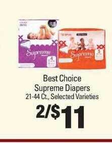 IGA Best choice supreme diapers offer