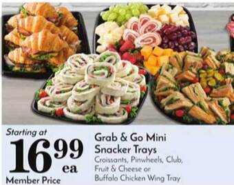 Pavilions Grab & go mini snacker trays offer