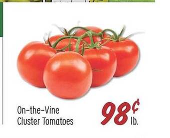 Sprouts Farmers Market On-the-vine cluster tomatoes offer