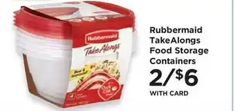 QFC Rubbermaid takealongs food storage containers offer