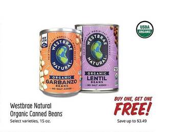 Sprouts Farmers Market Westbrae natural organic canned beans offer