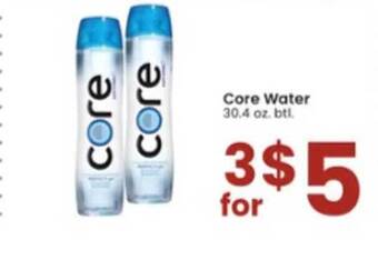 Albertsons Core water offer
