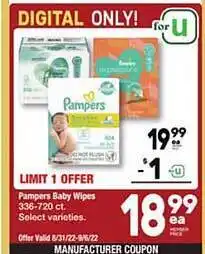 Pampers baby wipes