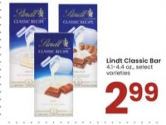 Albertsons Lindt classic bar offer