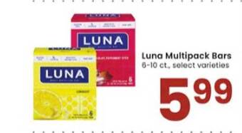 Albertsons Luna multipack bars offer