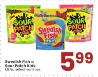 Albertsons Swedish fish or sour patch kids offer