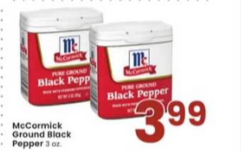 Albertsons Mccormick ground black pepper offer