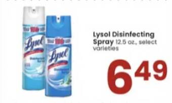 Albertsons Lysol disinfecting spray offer