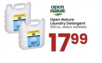 Albertsons Open nature laundry detergent offer