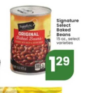 Albertsons Signature select baked beans offer
