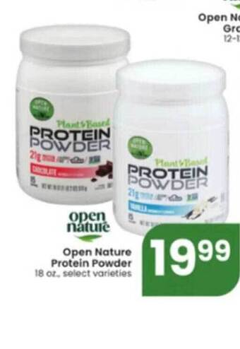 Albertsons Open nature protein powder offer