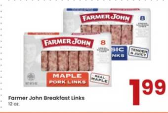 Albertsons Farmer john breakfast links offer