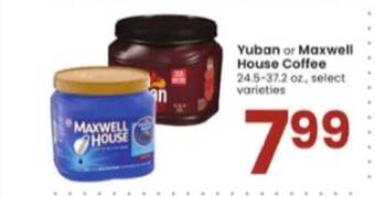 Albertsons Yuban or maxwell house coffee offer