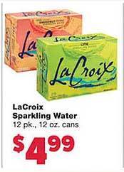 Lacroix sparkling water