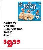 Family Fresh Market Kellogg's original rice krispies treats offer