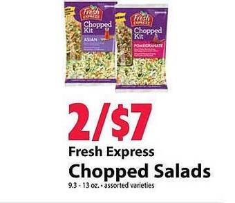 Festival Foods Fresh express chopped salads offer
