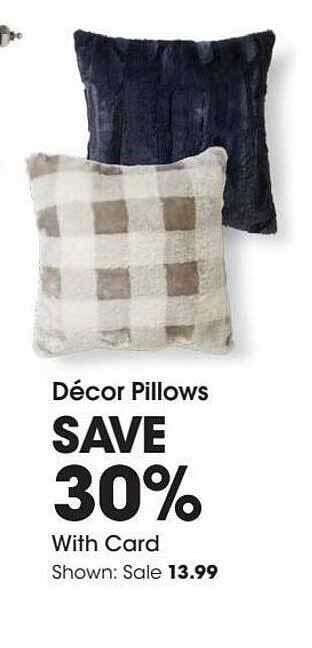 Fred Meyer Décor pillows offer