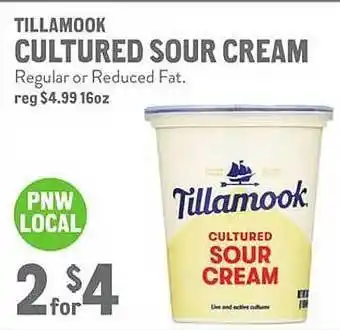 New Seasons Market Tillamook cultured sour cream offer