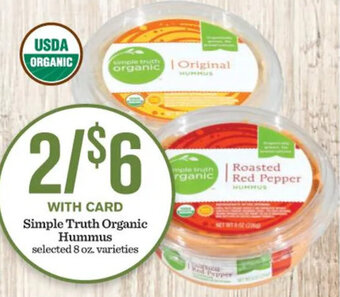 Mariano's Simple Truth Organic Hummus offer