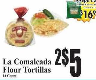 Baja Ranch La comaleada flour tortillas offer