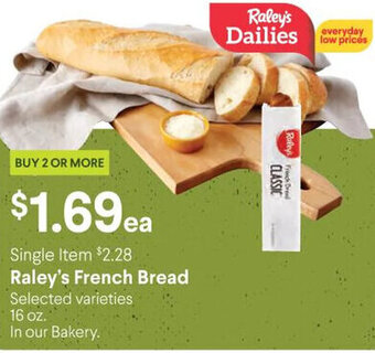 Raley's Raley's French Bread offer