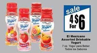 Rancho Markets El mexicano assorted drinkable yogurt offer