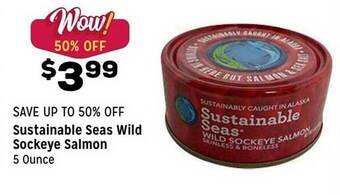 Grocery Outlet Sustainable seas wild sockeye salmon offer