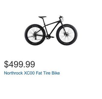Costco Northrock xc00 fat tire bike offer