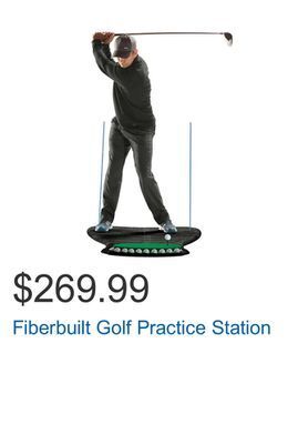 Costco Fiberbuilt golf practice station offer
