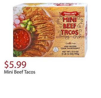 Trader Joe's Mini beef tacos offer