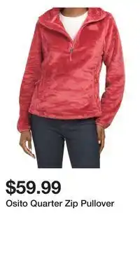 TJ Maxx Osito quarter zip pullover offer