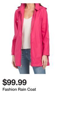 TJ Maxx Fashion rain coat offer