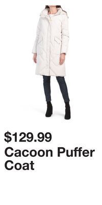 TJ Maxx Cacoon puffer coat offer