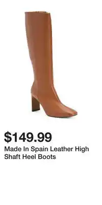 TJ Maxx Made in spain leather high shaft heel boots offer