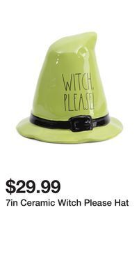 TJ Maxx 7in ceramic witch please hat offer