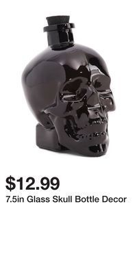TJ Maxx 7.5in glass skull bottle decor offer